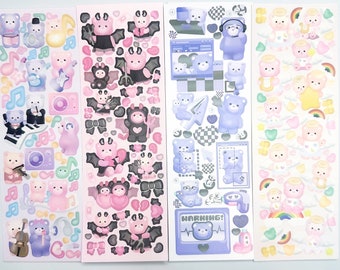 KPop Polco Kawaii Deco Stickers "3D Bear" - 1 PC