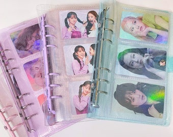 3 Pocket KPop Glitter Photocard Binder Album | collect book photo album collection kpop trading cards journaling pvc acid free