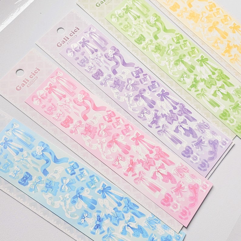 Kpop Polco Deco Stickers "galici Ribbon" - 1 PC | Kawaii Cute Kpop ...