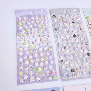 KPop Polco Deco Stickers "3D Puffy" Sticker - 1 PC | cute kawaii toploader decal korean japanese journaling scrapbooking