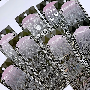 KPop Polco Deco adesivi "Laser olografico" - 1 PC / kawaii carino kpop toploader decalcomania deco polco coreano journaling scrapbooking