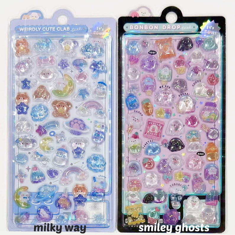 3D Gel Resin "Bonbon Drop Pop Seal" Stickers - 1 PC | kawaii cute kpop toploader decal deco polco korean journaling scrapbooking