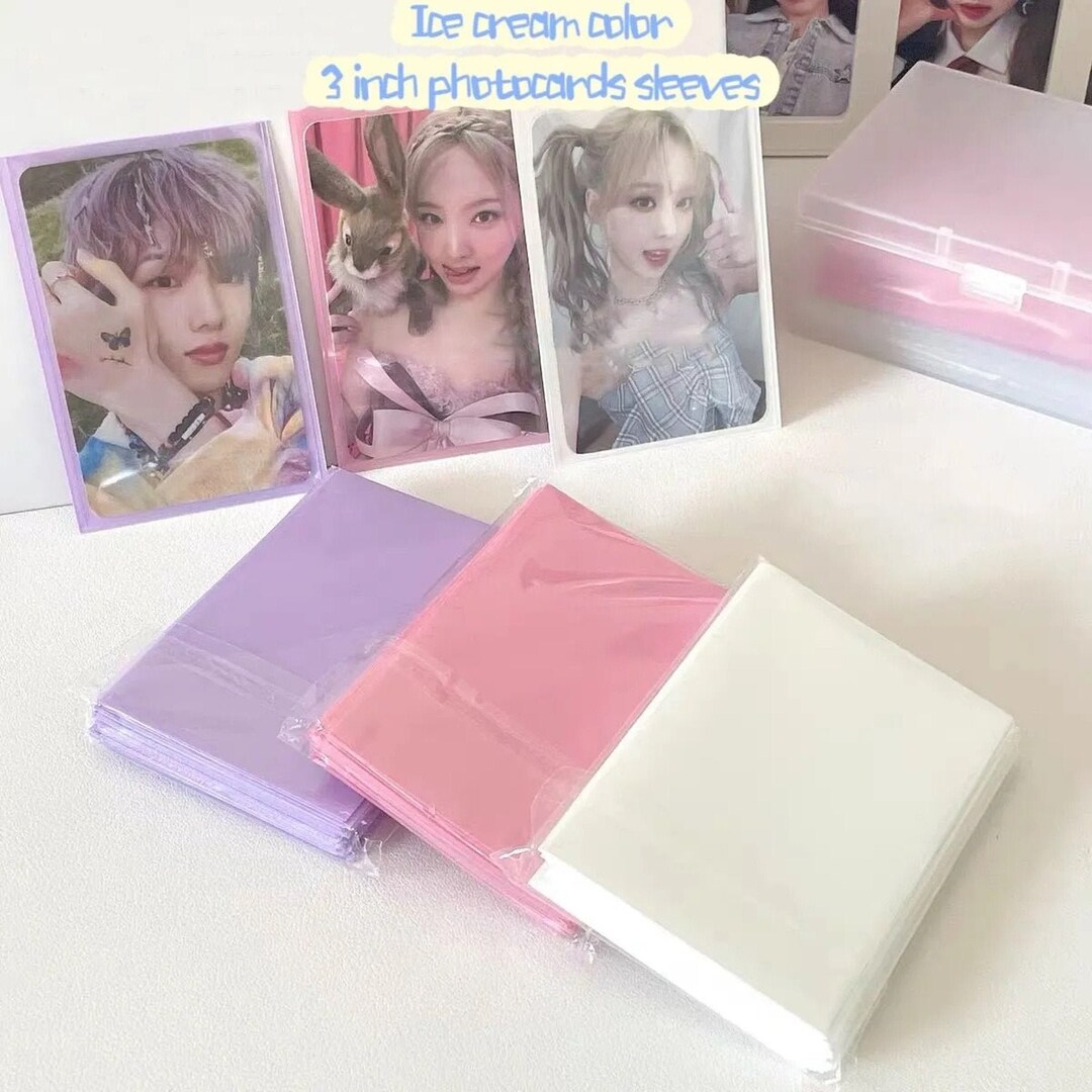 Ice Cream Card Sleeves 20 PCS PVC Acid Free PP Photocard - Etsy