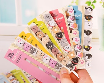 Peep out!" Animals Sticky Notes Flags