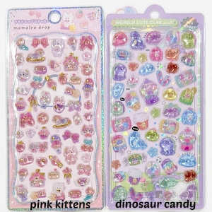 3D Gel Resin "Bonbon Drop Pop Seal" Stickers - 1 PC | kawaii cute kpop toploader decal deco polco korean journaling scrapbooking