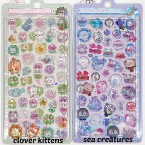 3D Gel Resin "Bonbon Drop Pop Seal" Stickers - 1 PC | kawaii cute kpop toploader decal deco polco korean journaling scrapbooking