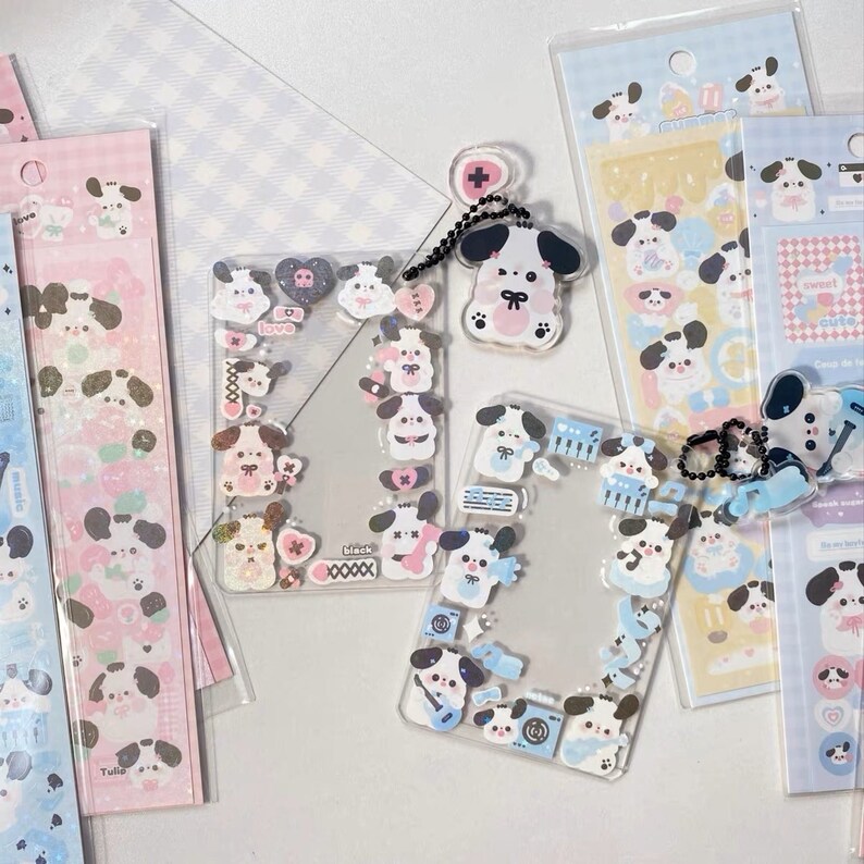 Kpop Polco Deco Stickers "kawaii Puppy" Sticker - 1 PC | Kawaii Cute ...
