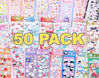 50 stuks Kawaii-stickers | schattig kpop toploader sticker deco polco koreaanse journaling scrapbooking