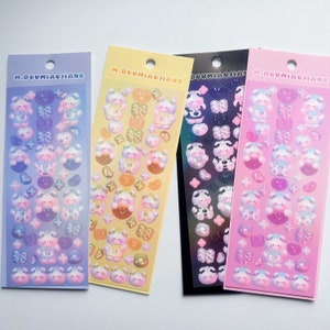 Kpop Polco Deco Stickers "angry Bear" Sticker - 1 PC | Kawaii Cute Kpop ...