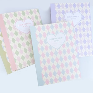 Geruite compositieboek A5-fotokaartmap | kpop | boek verzamelen fotoalbumcollectie kpop-ruilkaarten journaling pvc zuurvrij