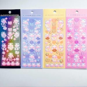 KPop Polco Deco Stickers "Angry Bear" Sticker - 1 PC / kawaii cute kpop toploader decal deco polco korean journaling scrapbooking
