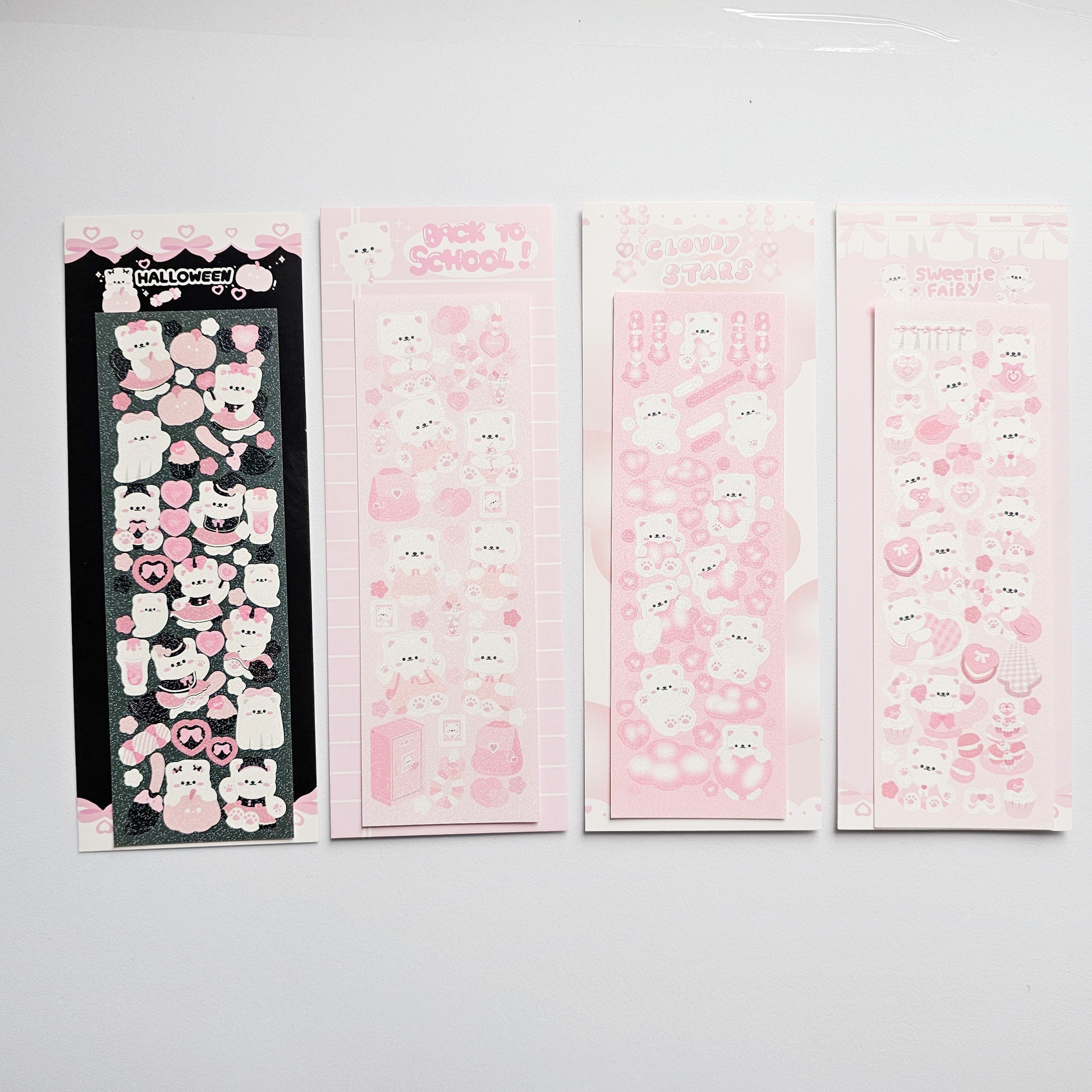Kpop Polco Deco Stickers "pink Kitty" - 1 PC | Kawaii Cute Kpop ...