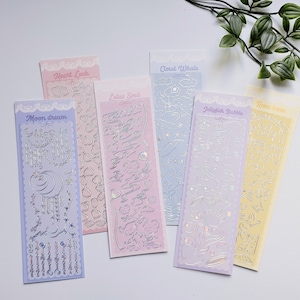 KPop Polco Deco adesivi "Soul Dream" - 1 PC / kawaii carino kpop toploader decalcomania deco polco coreano journaling scrapbooking