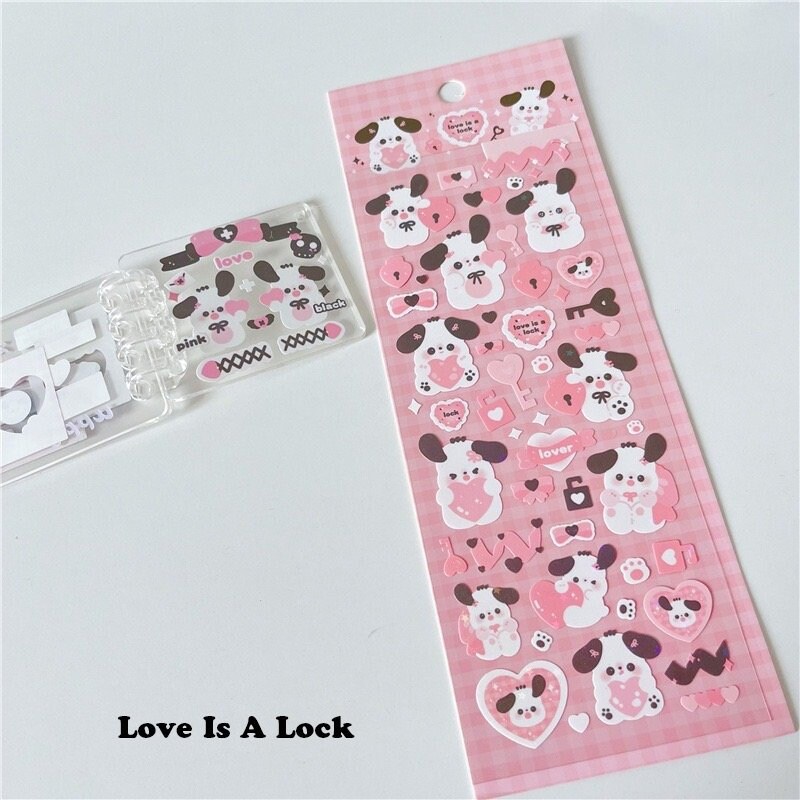 Kpop Polco Deco Stickers "kawaii Puppy" Sticker - 1 PC | Kawaii Cute ...