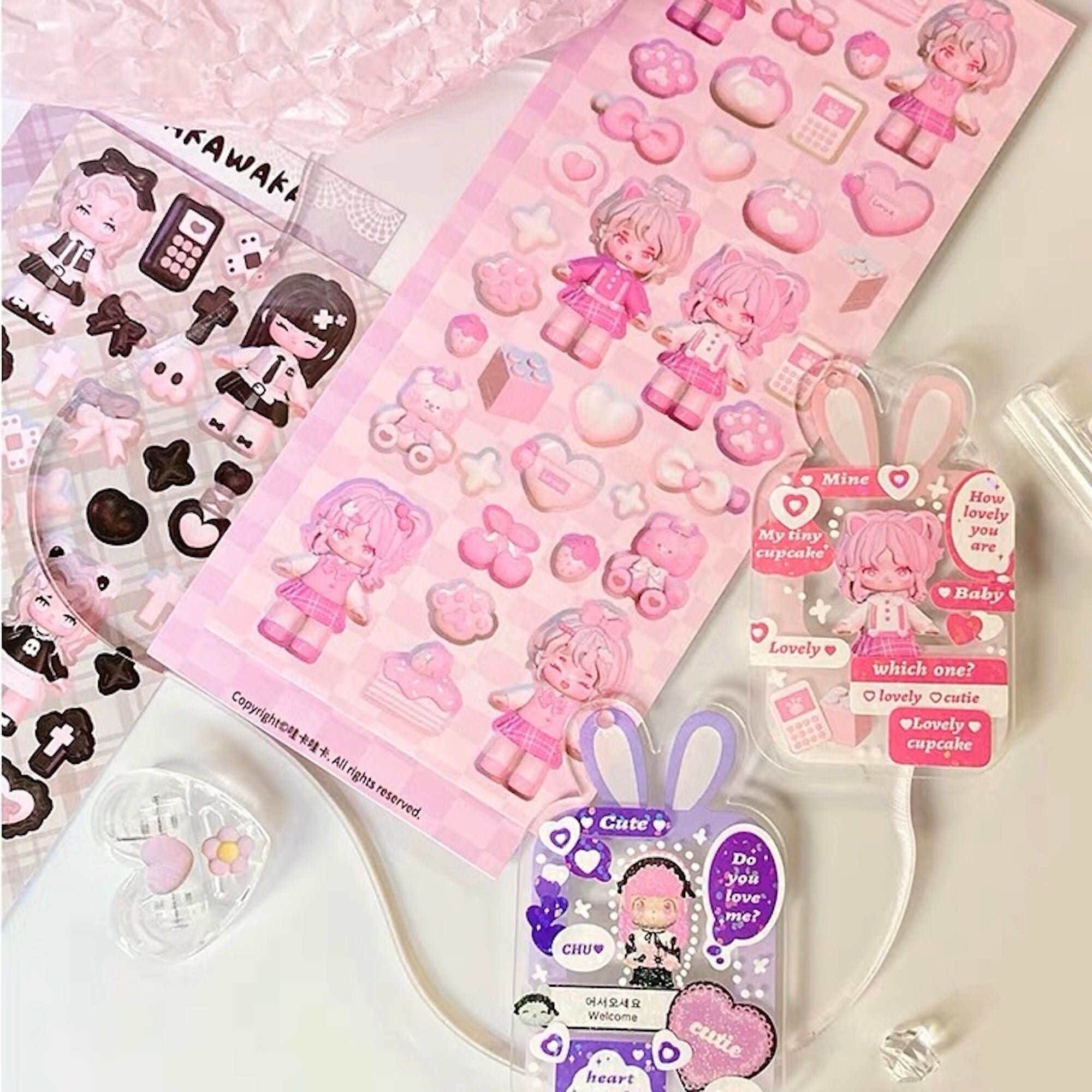 Kpop Polco Deco Stickers "waka Girl" Sticker - 1 PC | Kawaii Cute Kpop ...