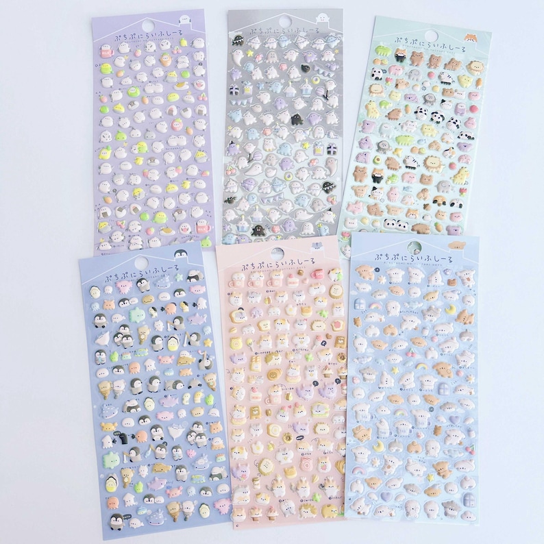 KPop Polco Deco Stickers "3D Puffy" Sticker - 1 PC | cute kawaii toploader decal korean japanese journaling scrapbooking