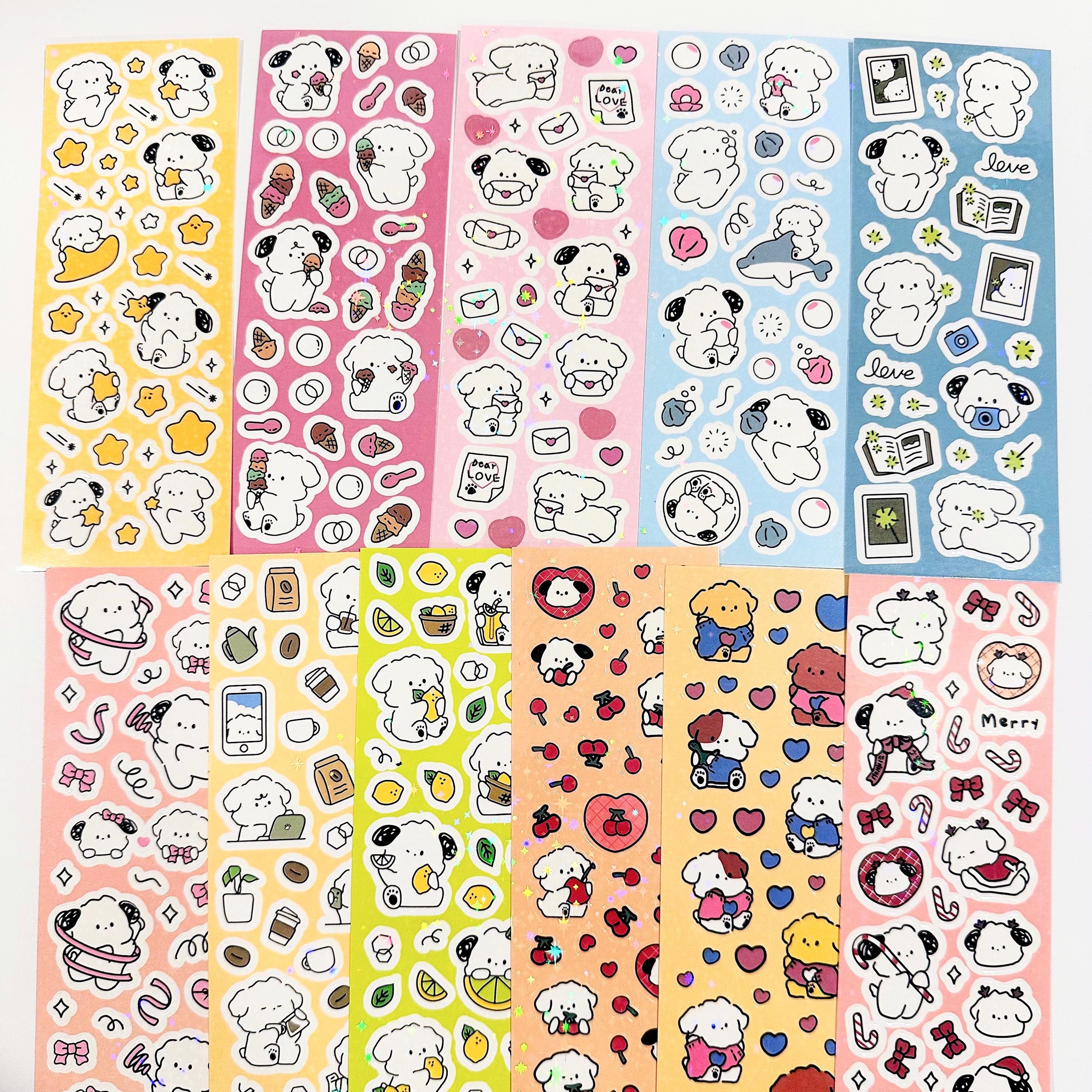 Kpop Polco Deco Stickers "doodle Dog" - 1 PC/16 PCS | Kawaii Cute Kpop ...