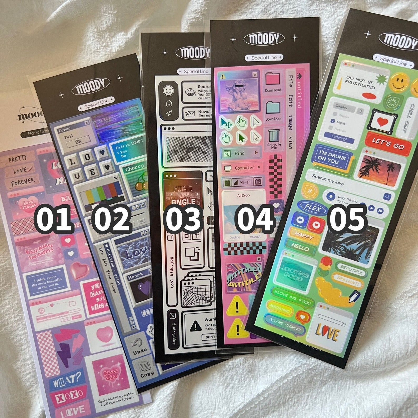 Kpop Polco Deco Stickers "moody Series" - 1 PC | Kawaii Cute Kpop ...