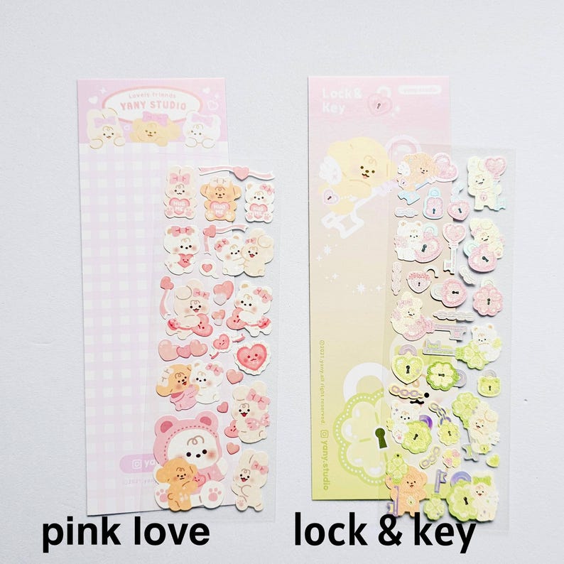 Kpop Polco Deco Stickers "lovely Friends" Sticker - 1 PC | Kawaii Cute ...