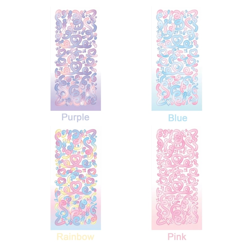 Kpop Polco Deco Stickers "gradation Confetti" - 1 PC | Kawaii Cute Kpop ...