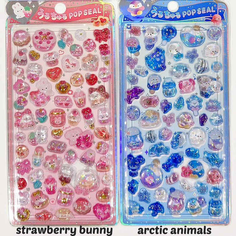 3D Gel Resin "Bonbon Drop Pop Seal" Stickers - 1 PC | kawaii cute kpop toploader decal deco polco korean journaling scrapbooking