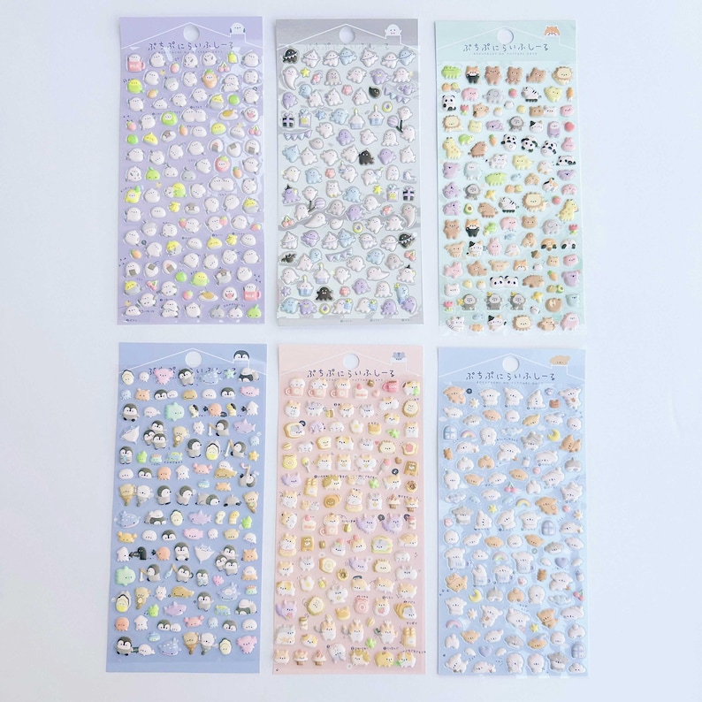 KPop Polco Deco Stickers "3D Puffy" Sticker - 1 PC | cute kawaii toploader decal korean japanese journaling scrapbooking