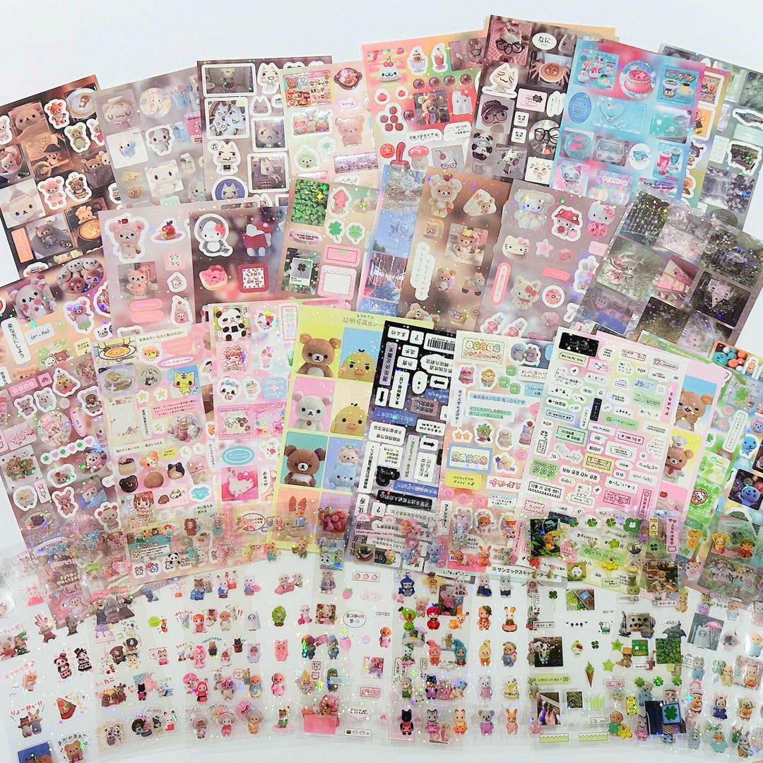 8/10 PCS Kawaii Critters Sticker Pack | Cute Toploader Decal Korean ...
