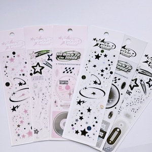 KPop Polco Deco adesivi "Amante della musica" - 1 PC / kawaii carino kpop toploader decalcomania deco polco coreano journaling scrapbooking