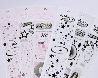 KPop Polco Deco Stickers "Music Lover" - 1 PC | kawaii cute kpop toploader decal deco polco korean journaling scrapbooking