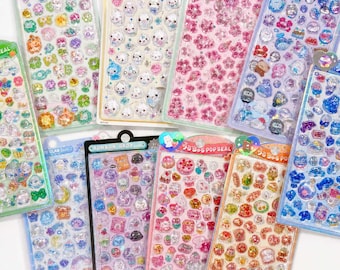 3D Gel Resin "Bonbon Drop Pop Seal" Stickers - 1 PC | kawaii cute kpop toploader decal deco polco korean journaling scrapbooking