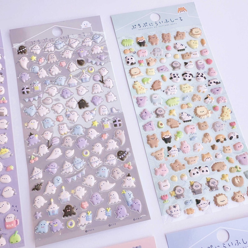 KPop Polco Deco Stickers "3D Puffy" Sticker - 1 PC | cute kawaii toploader decal korean japanese journaling scrapbooking