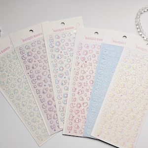 KPop Polco Deko-Aufkleber „Galici Bubble“ – 1 Stück | kawaii süßer Kpop Toploader Aufkleber Deko Polco koreanisches Journaling Scrapbooking