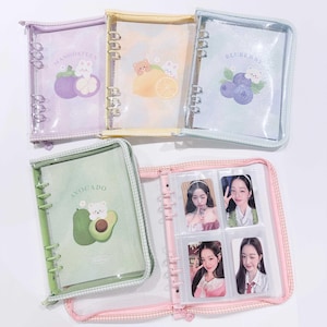 Album fotografico con cerniera A5 / album da collezione con raccolta di carte collezionabili K-pop