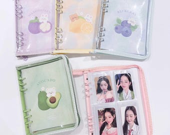 A5 Zipper Photocard Binder Album | collect book photo album collection kpop trading cards