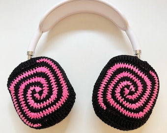 AIRIES Airpod Max Crochet Cover - Candy | handmade custom headphone headset case airpods kawaii cute