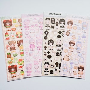 KPop Polco Deco Stickers &quot;Waka Girl&quot; Sticker - 1 PC | kawaii cute kpop toploader decal deco polco korean journaling scrapbooking