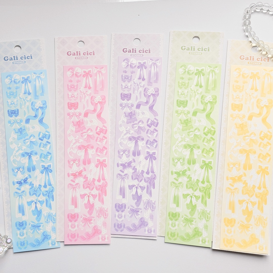 Kpop Polco Deco Stickers "galici Ribbon" - 1 PC | Kawaii Cute Kpop ...