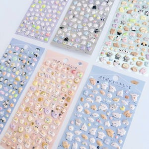 KPop Polco Deco Stickers "3D Puffy" Sticker - 1 PC | cute kawaii toploader decal korean japanese journaling scrapbooking