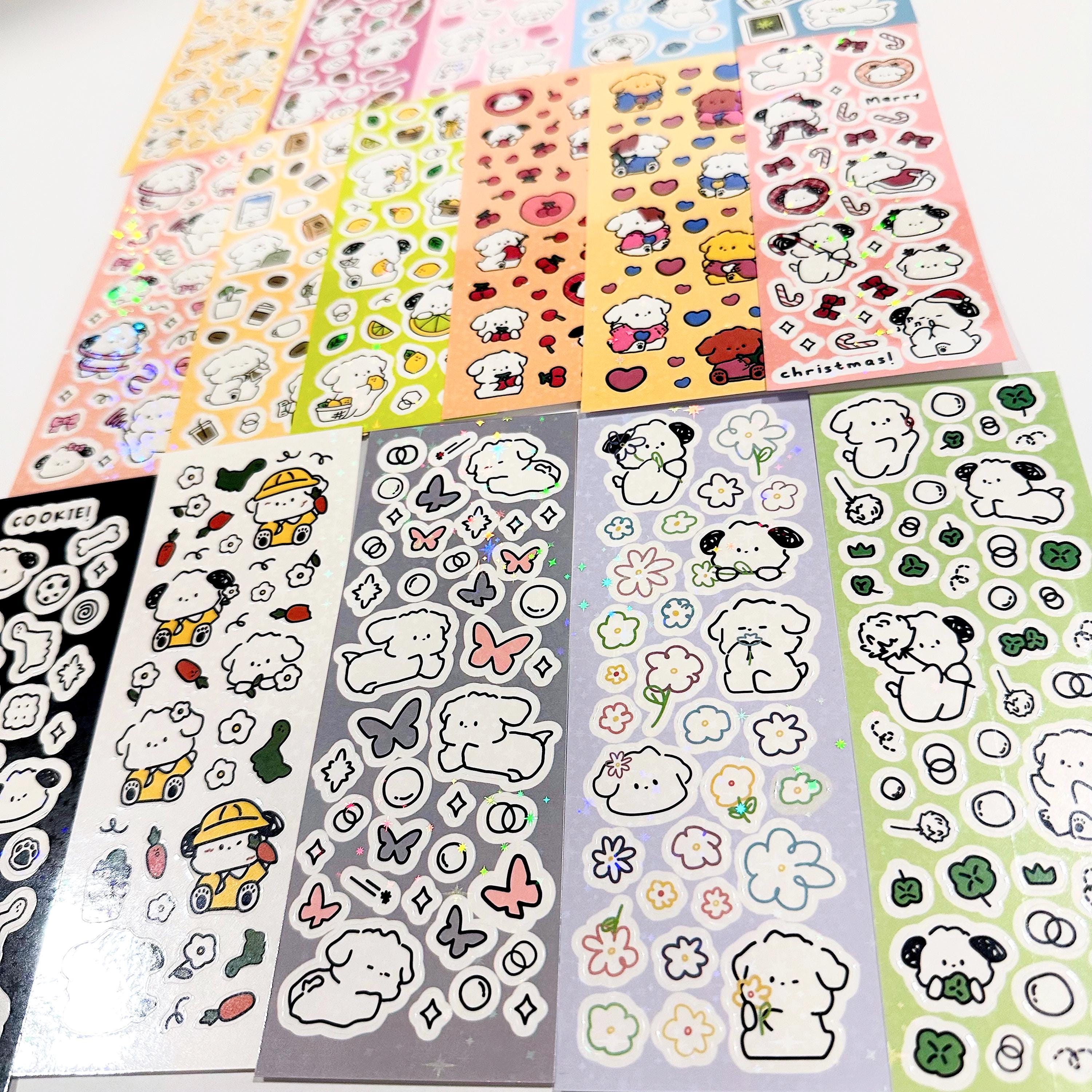 Kpop Polco Deco Stickers "doodle Dog" - 1 PC/16 PCS | Kawaii Cute Kpop ...