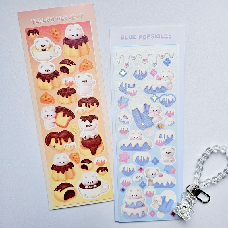 Kpop Polco Deco Stickers "polar Bear" Sticker - 1 PC | Kawaii Cute Kpop ...
