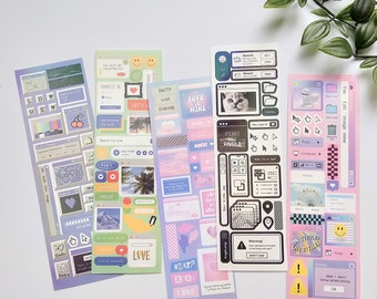KPop Polco Deko-Aufkleber „Moody Series“ – 1 Stück | kawaii süßer Kpop Toploader Aufkleber Deko Polco koreanisches Journaling Scrapbooking