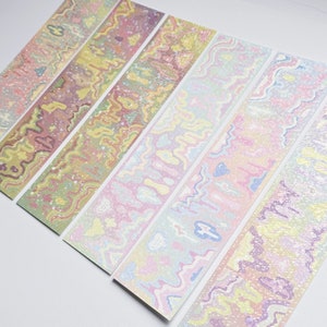 KPop Polco Deco Stickers &quot;Sparkly Drip&quot; - 1 PC | kawaii cute kpop toploader decal deco polco korean journaling scrapbooking