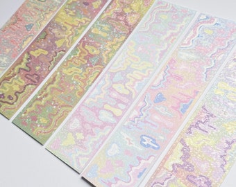 KPop Polco Deco-stickers "Sparkly Drip" - 1 ST | kawaii schattig kpop toploader sticker deco polco koreaanse journaling scrapbooking