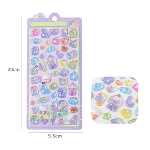 3D Gel Resin "Bonbon Drop Pop Seal" Stickers - 1 PC | kawaii cute kpop toploader decal deco polco korean journaling scrapbooking