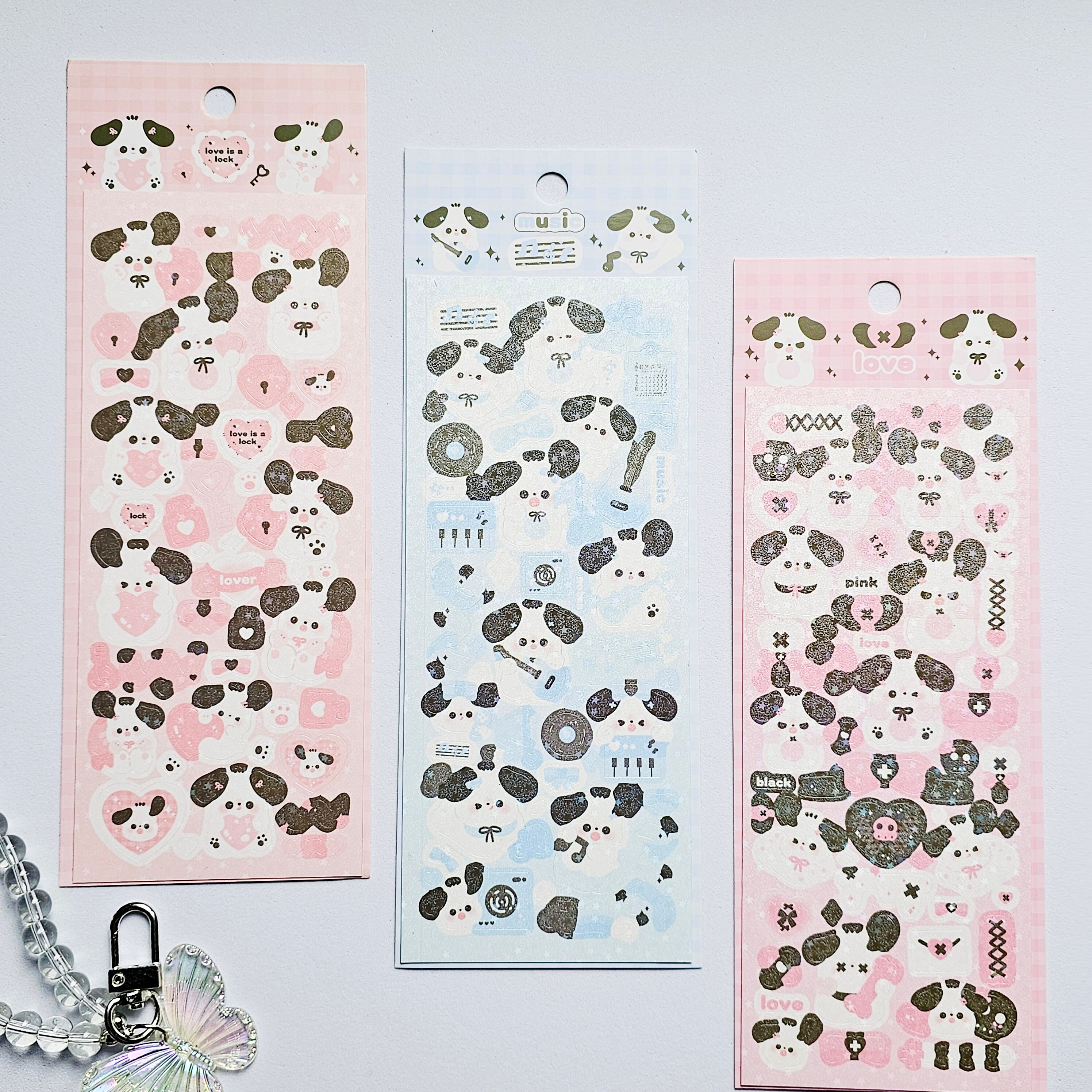 Kpop Polco Deco Stickers "kawaii Puppy" Sticker - 1 PC | Kawaii Cute ...