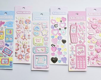 KPop Polco Deco Pegatinas "Galici Sweet Baby" - 1 PC / kawaii lindo kpop toploader calcomanía deco polco diario coreano scrapbooking