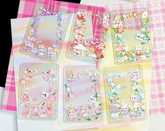 KPop Polco Deco Stickers "Wildflower Animals" - 2 PCS