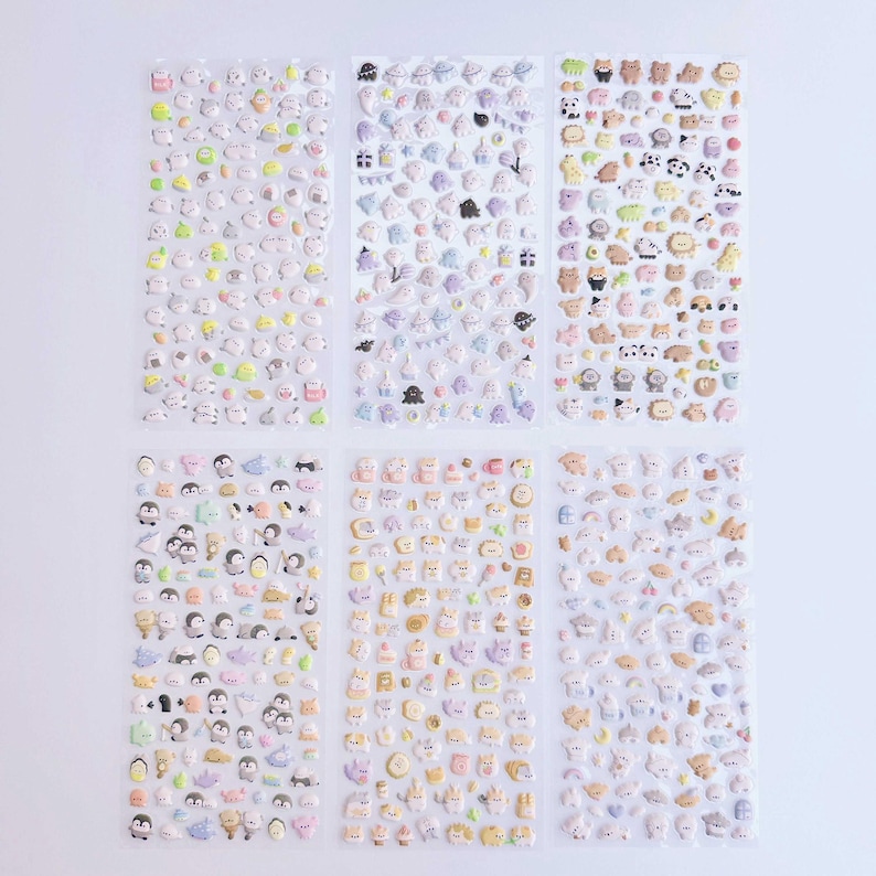 KPop Polco Deco Stickers "3D Puffy" Sticker - 1 PC | cute kawaii toploader decal korean japanese journaling scrapbooking