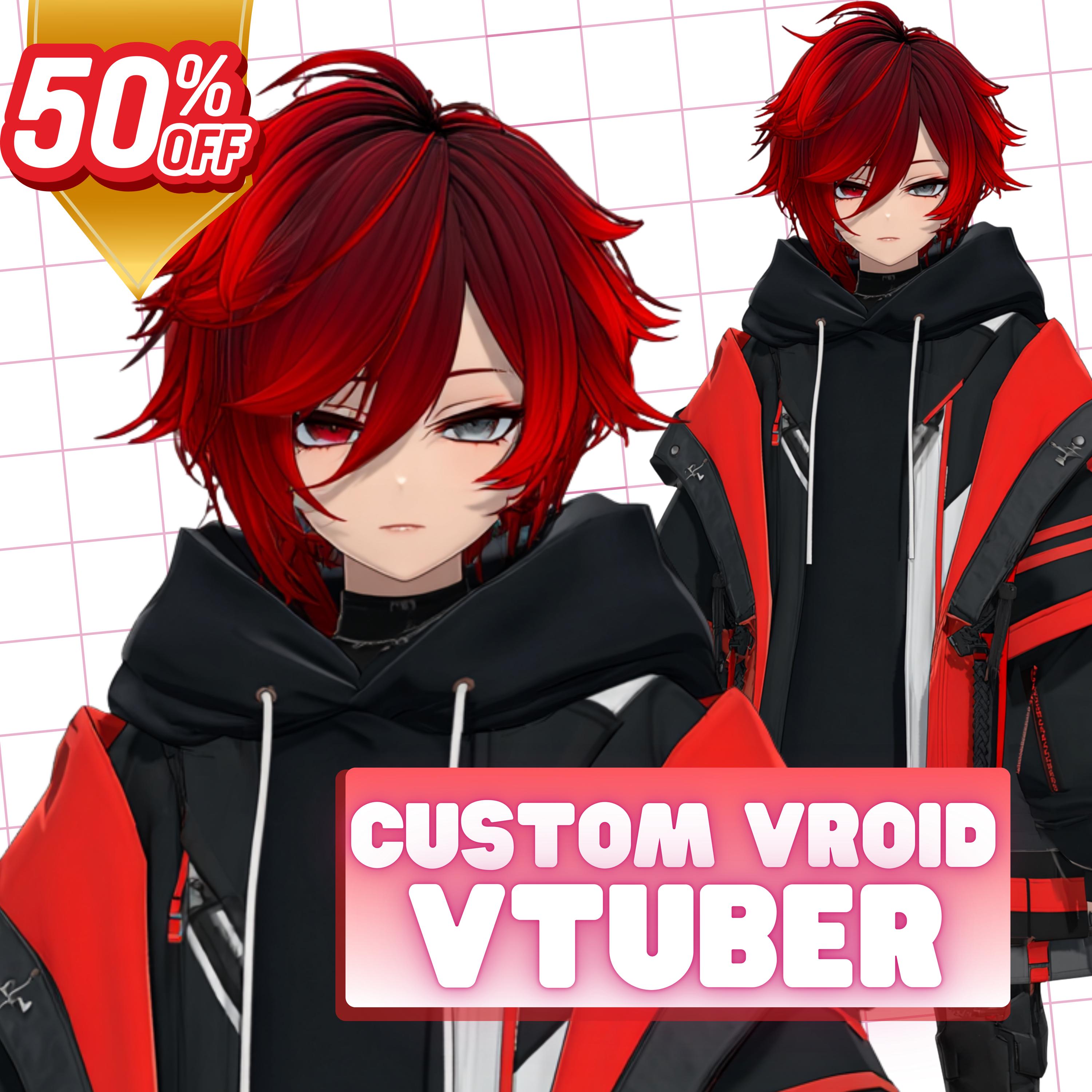 Custom 3D Vtuber Avatar Vroid Model Commission Anime VRM for Streaming ...