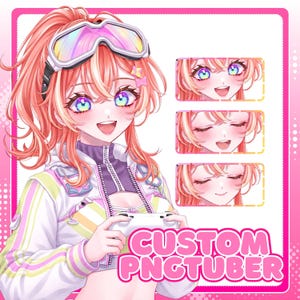 Custom PNGTuber Model | Anime Avatar For Stream Illustration | Vtuber Male & Female